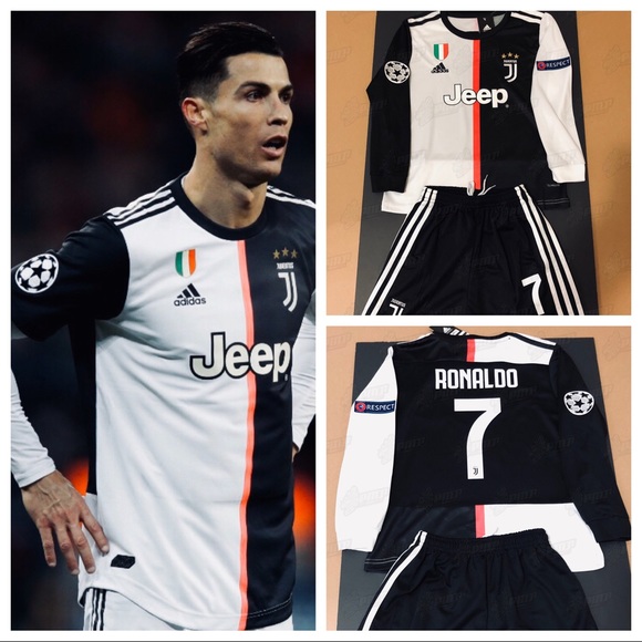 Ronaldo 7 Soccer Kids Kit Shorts Jersey Juventus Nwt